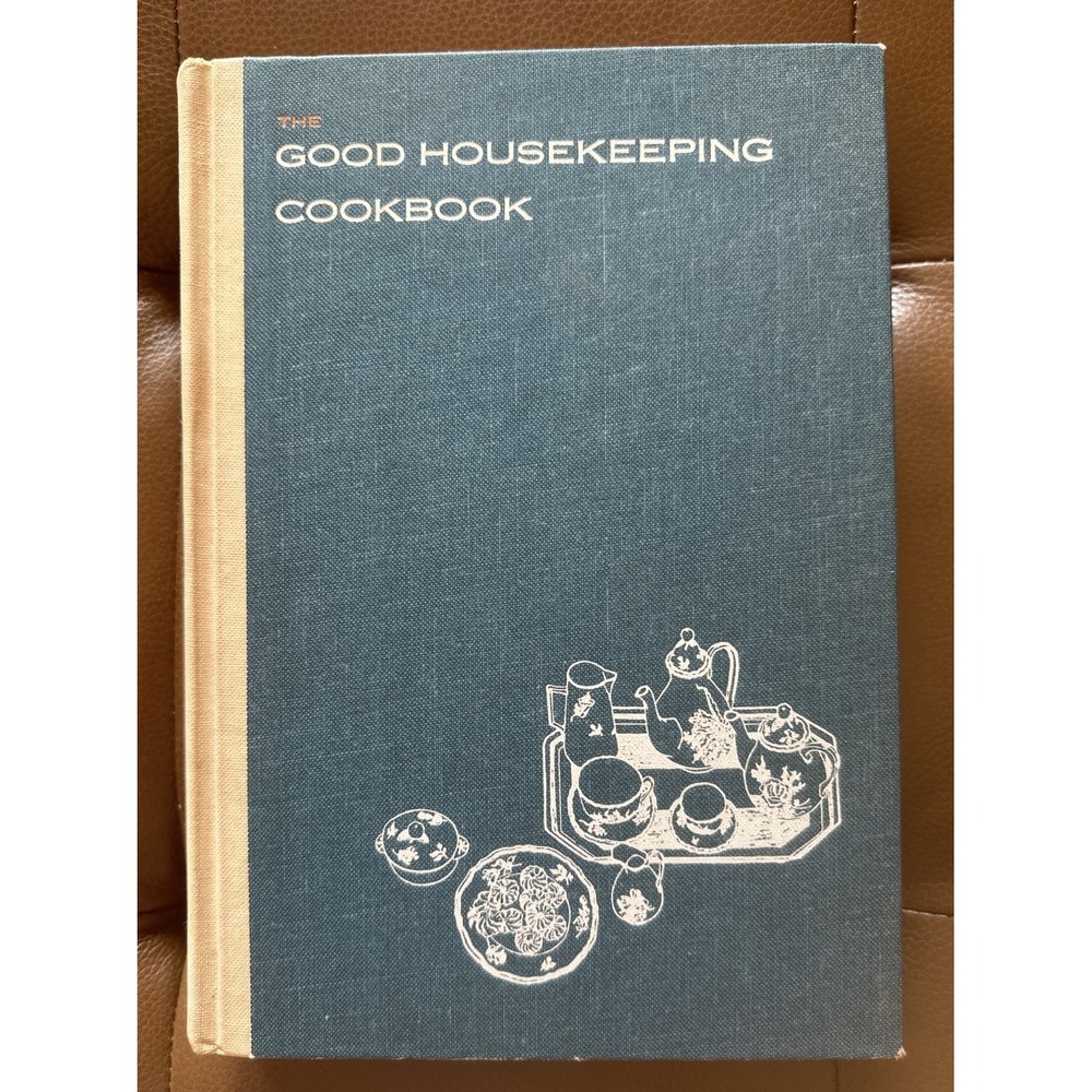 Vintage The Good Housekeeping Cookbook 1963 Hardcover Blue Retro Recipes